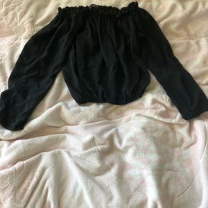 Brandy Melville black off the shoulder